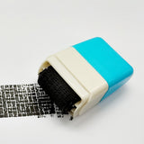 Maxbell Stamp Roller Privacy Seal Coverage Stamp Information Document Security Blue