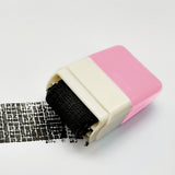 Maxbell Stamp Roller Privacy Seal Coverage Stamp Information Document Security Pink