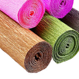 Maxbell Crepe Paper Flower DIY Kits with Floral Stem Wire Gift Wrapping Party Favor Style C