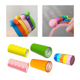 Maxbell 5 Pieces Sticky Ball Tapes DIY Crafts Supplies Sensory Toy for Kids yellow