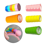 Maxbell 5 Pieces Sticky Ball Tapes DIY Crafts Supplies Sensory Toy for Kids yellow