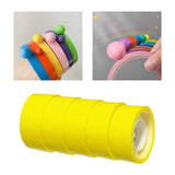 Maxbell 5 Pieces Sticky Ball Tapes DIY Crafts Supplies Sensory Toy for Kids yellow