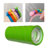 Maxbell 5 Pieces Sticky Ball Tapes DIY Crafts Supplies Sensory Toy for Kids green