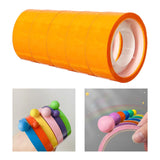Maxbell 5 Pieces Sticky Ball Tapes DIY Crafts Supplies Sensory Toy for Kids orange