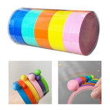 Maxbell 5 Pieces Sticky Ball Tapes DIY Crafts Supplies Sensory Toy for Kids colorful