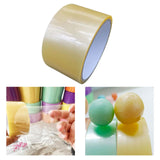 Maxbell Sticky Ball Rolling Tape Decorative Funny for Children Adults Birthday Gift Yellow