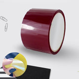 Maxbell Sticky Ball Rolling Tape Decorative Accessory Relaxing for Kids Home Adult Deep Red