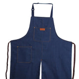 Maxbell Fashion Pottery Denim Split Leg Apron Adjustable Neck Strap for Artist Yard