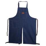 Maxbell Fashion Pottery Denim Split Leg Apron Adjustable Neck Strap for Artist Yard