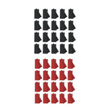 Maxbell 20x Flower Wrapping Paper Waterproof Jelly Film Equipment Decor for Bouquet Black