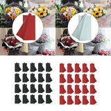 Maxbell 20x Flower Wrapping Paper Waterproof Jelly Film Equipment Decor for Bouquet Black