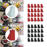 Maxbell 20x Flower Wrapping Paper Waterproof Jelly Film Equipment Decor for Bouquet Black