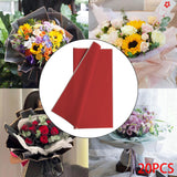 Maxbell 20x Flower Wrapping Paper Waterproof Jelly Film Equipment Decor for Bouquet Red