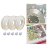 Maxbell Creative Sticky Ball Tape Crafts Toys Relaxing DIY for Kids Children Adult 3 Tape 5 Glass Balls