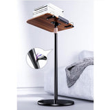 Maxbell Wooden Book Stand Free Standing Metal Support Stable Base for Home Office