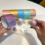 Maxbell 6Pcs Sticky Ball Tape Adhesive Transparent Crafts for Adult Kids Home