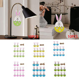 Maxbell 10x Easter Hanging Pendants Door Hanging Ornament Decoration Wall Hanging Green