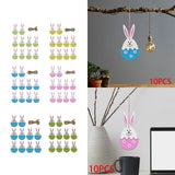 Maxbell 10x Easter Hanging Pendants Door Hanging Ornament Decoration Wall Hanging Green
