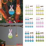 Maxbell 10x Easter Hanging Pendants Door Hanging Ornament Decoration Wall Hanging Green