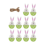 Maxbell 10x Easter Hanging Pendants Door Hanging Ornament Decoration Wall Hanging Green