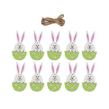 Maxbell 10x Easter Hanging Pendants Door Hanging Ornament Decoration Wall Hanging Green