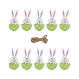 Maxbell 10x Easter Hanging Pendants Door Hanging Ornament Decoration Wall Hanging Green