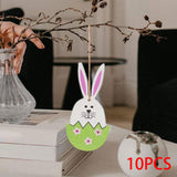 Maxbell 10x Easter Hanging Pendants Door Hanging Ornament Decoration Wall Hanging Green