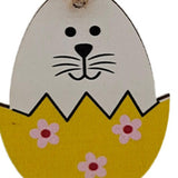 Maxbell 10x Easter Hanging Pendants Door Hanging Ornament Decoration Wall Hanging Yellow