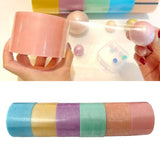 Maxbell Sticky Ball Rolling Tape Educational Toys for Children Scrapbook Accessories 6cm Pearlescent