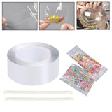 Maxbell Blow Bubbles Double Sided Tape Adhesive DIY Crafting Transparent Color 1mmx3cmx2m