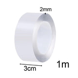 Maxbell Blow Bubbles Double Sided Tape Adhesive DIY Crafting Transparent Color 2mmx3cmx1m