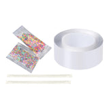 Maxbell Blow Bubbles Double Sided Tape Adhesive DIY Crafting Transparent Color 2mmx3cmx1m