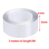 Maxbell Double Sided Tape Transparent Tape 3cm Width for Ball Making Sensory Toy 1mmx3cmx5meters