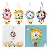 Maxbell DIY Wall Clock Handmade Material Kit Montessori Educational Toys for Baby Ice Cream