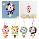 Maxbell DIY Wall Clock Handmade Material Kit Montessori Educational Toys for Baby Ice Cream