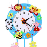 Maxbell DIY Wall Clock Handmade Material Kit Montessori Educational Toys for Baby Animal