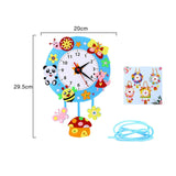 Maxbell DIY Wall Clock Handmade Material Kit Montessori Educational Toys for Baby Animal