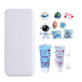 Maxbell Cute DIY Pencil Case Pencil Box Set for Kids Durable Accessory Handicrafts Astronaut