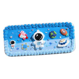 Maxbell Cute DIY Pencil Case Pencil Box Set for Kids Durable Accessory Handicrafts Astronaut