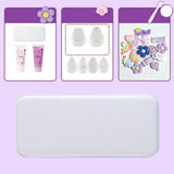 Maxbell Cute DIY Pencil Case Pencil Box Set for Kids Durable Accessory Handicrafts Flower