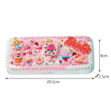 Maxbell Cute DIY Pencil Case Pencil Box Set for Kids Durable Accessory Handicrafts Girl