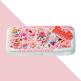 Maxbell Cute DIY Pencil Case Pencil Box Set for Kids Durable Accessory Handicrafts Girl