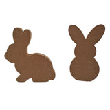 Maxbell 6Pcs Easter Wood Bunny Gifts Easter Bunny Rabbit DIY for Party Ornament