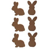 Maxbell 6Pcs Easter Wood Bunny Gifts Easter Bunny Rabbit DIY for Party Ornament