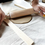 Maxbell 6x Lightweight Measuring Dough Strips Mudboard Wooden Rolling Pin Guides
