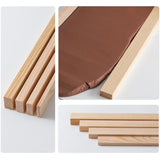 Maxbell 6x Lightweight Measuring Dough Strips Mudboard Wooden Rolling Pin Guides