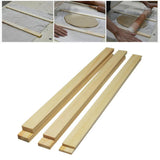Maxbell 6x Lightweight Measuring Dough Strips Mudboard Wooden Rolling Pin Guides