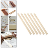 Maxbell 6x Lightweight Measuring Dough Strips Mudboard Wooden Rolling Pin Guides