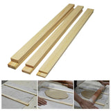 Maxbell 6x Lightweight Measuring Dough Strips Mudboard Wooden Rolling Pin Guides