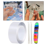 Maxbell Multifunctional Double Sided Tape Funny for Blowing Bubble Toy 2mmx5cmx1m
